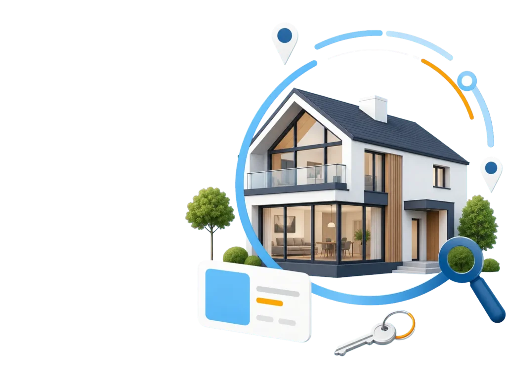 Immobilien im Kreis Viersen - Illustration zur Immobiliensuche im Kreis Viersen und Wegberg